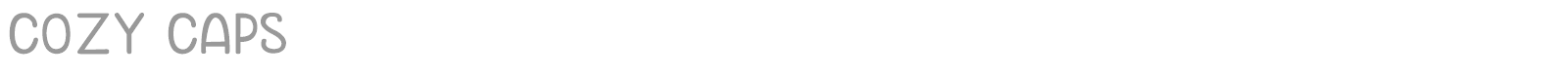 Cozy Caps font preview